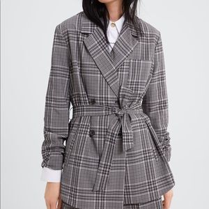ZARA Plaid Blazer